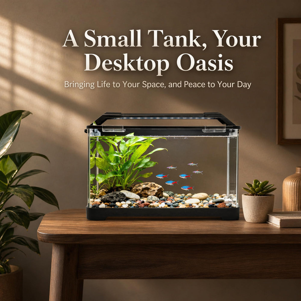 3.5 Gallon Acrylic Aquarium Starter Kit with Heater S944669