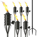 Citronella Garden Torch Set of 6, 16oz Metal Torch C85233