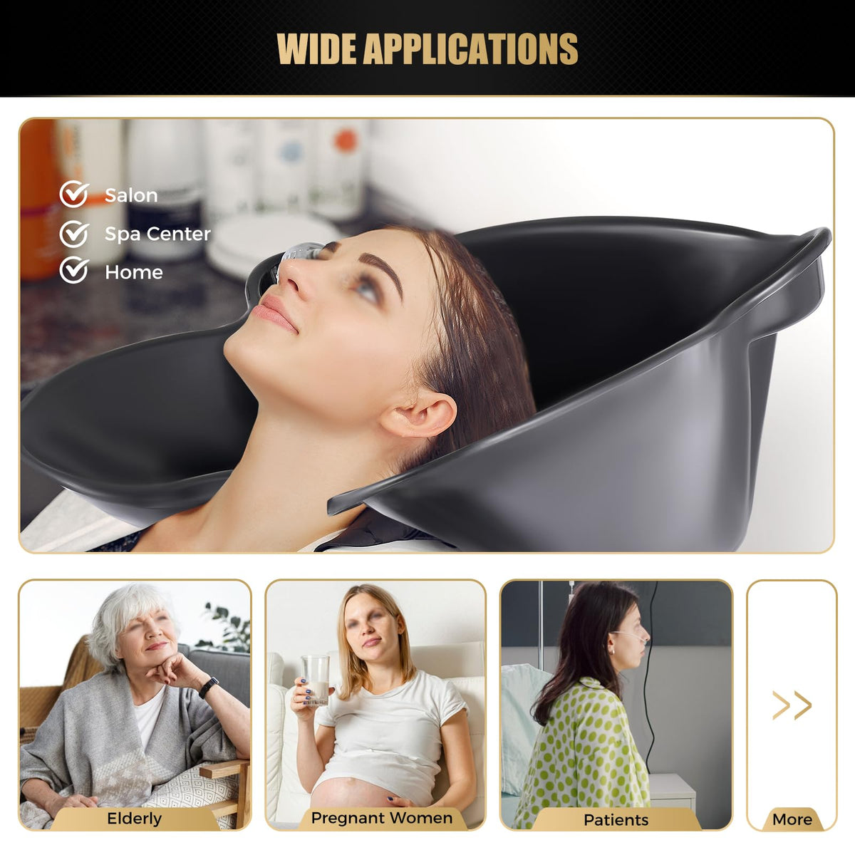 Portable Shampoo Bowl with Electric Pump Y861500