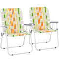 Oversized Webbed Folding Lawn Chairs 2 Pack K5491