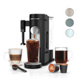 Single-Serve Coffee Maker with Milk Frother, Black F368828