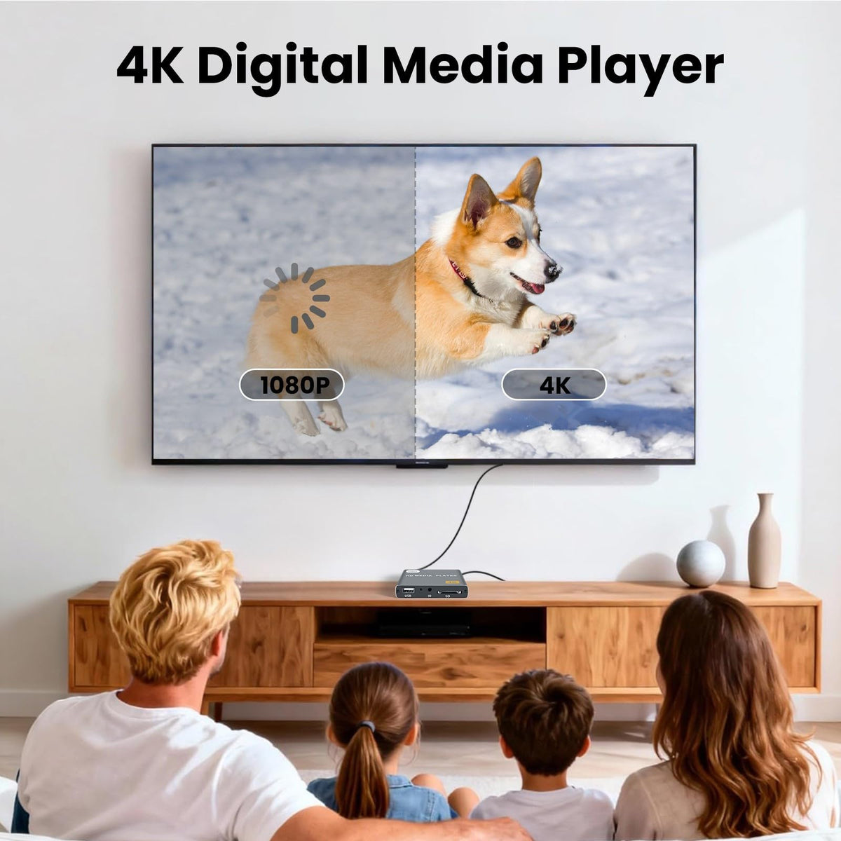 4K Full-HD Media Player with USB/SD Card Slot Y80941