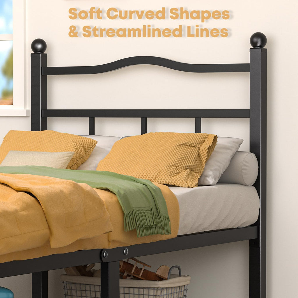 14 Inch Twin Bed Frame with Headboard and Footboard H14018