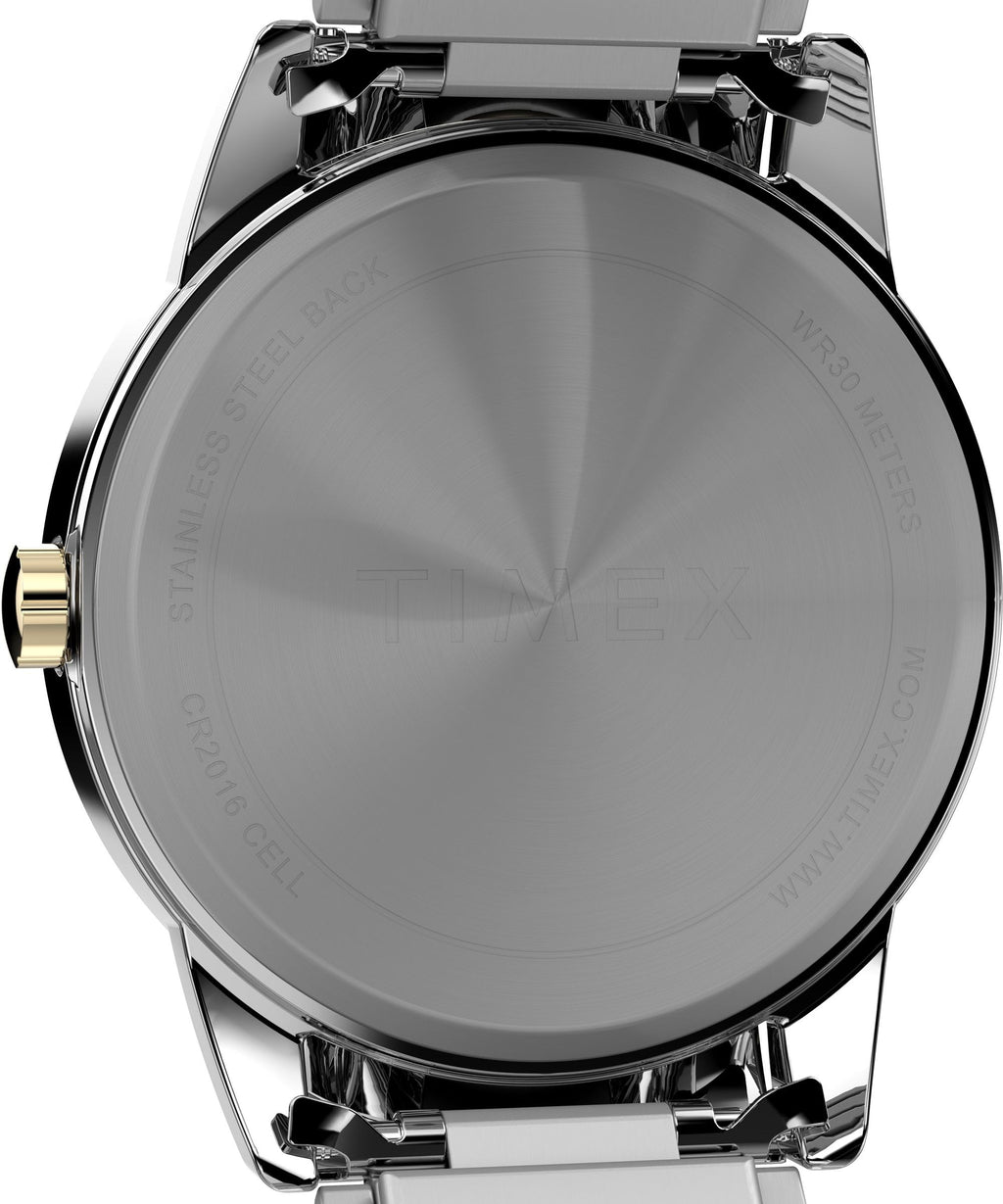Men's 40mm Watch Two-Tone Expansion Band White Dial C786973