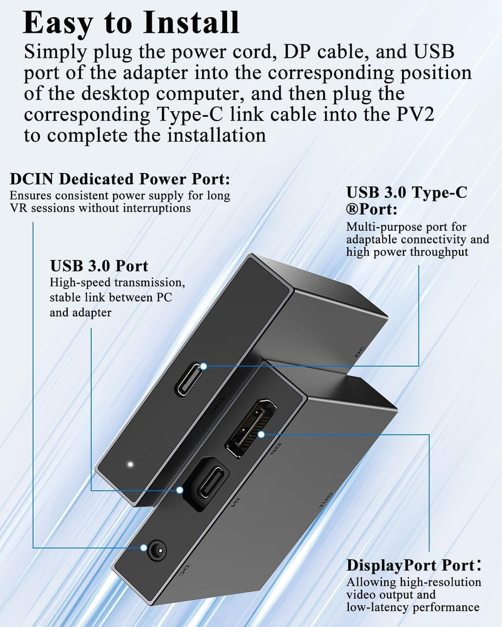 PC Adapter for VR2 Headset H73933