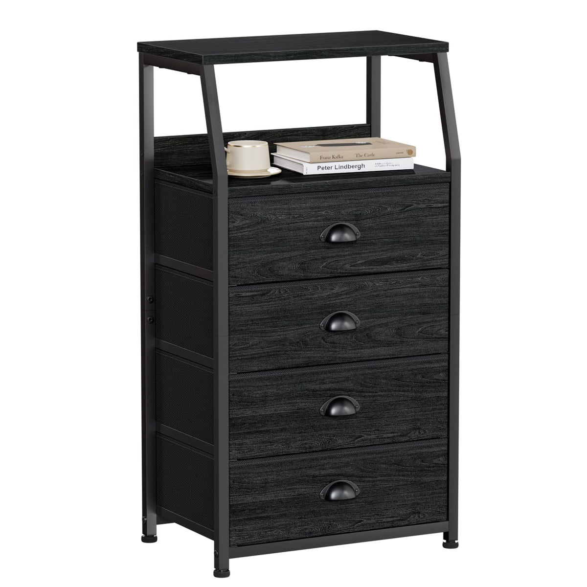 Tall Nightstand with Fabric Drawer Y361682