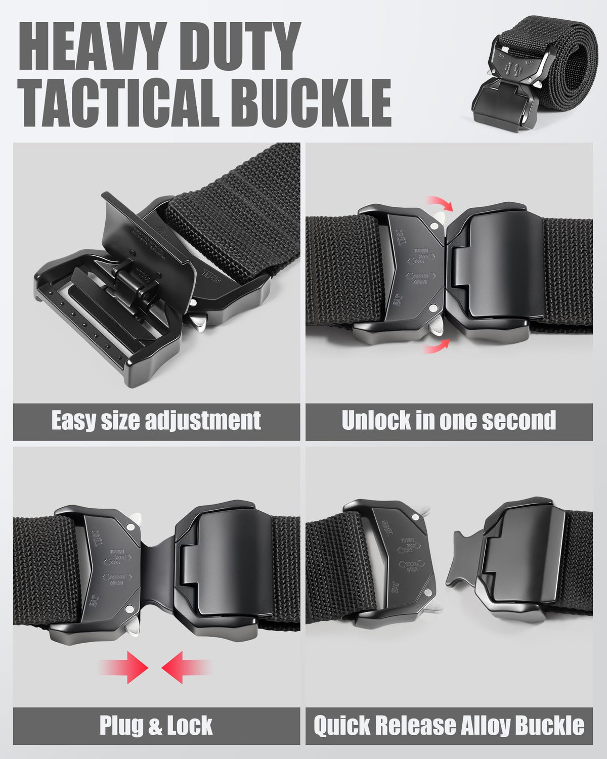 2 Inch Wide Tool Belt with Quick Release Buckle O229