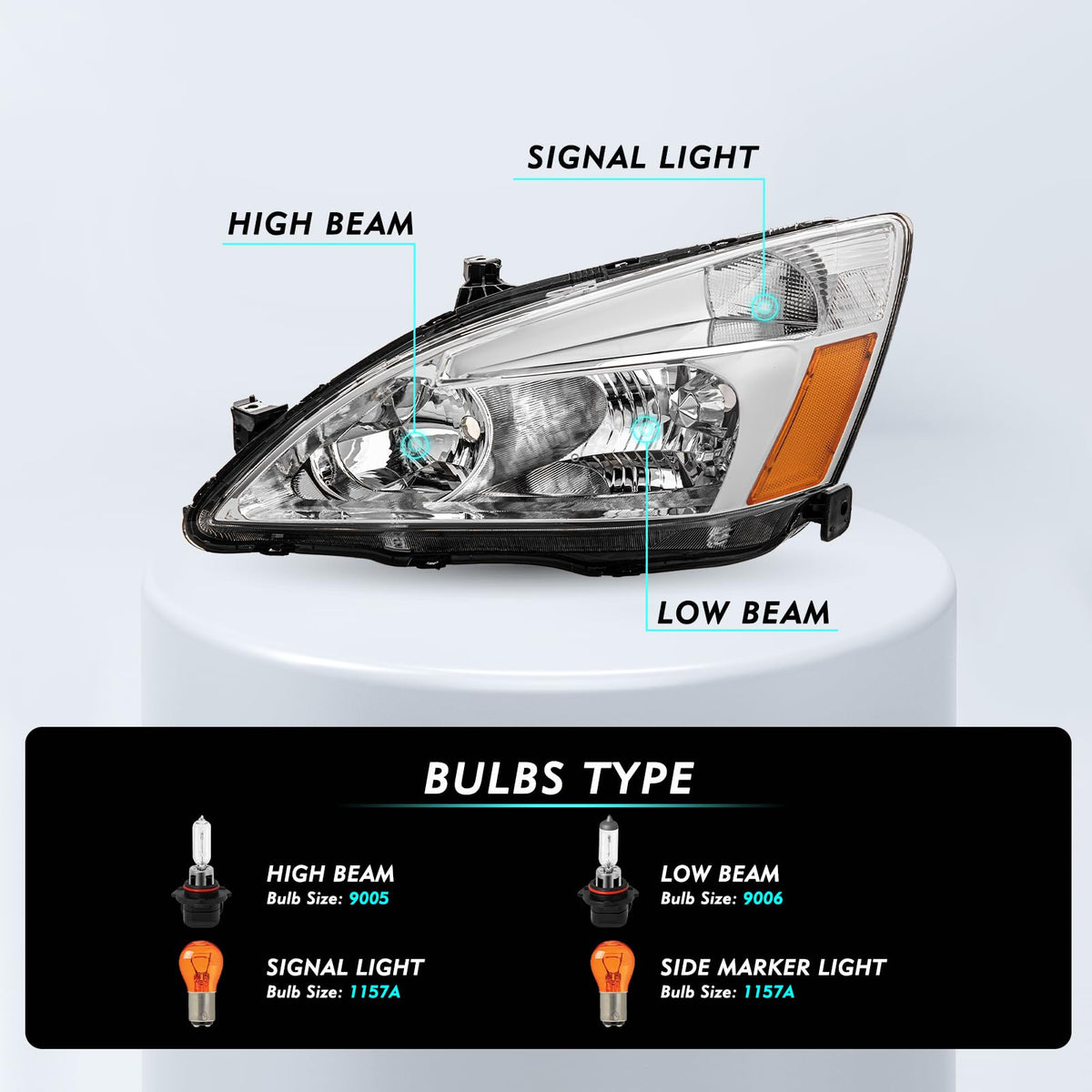 Headlight Assembly Set Q261