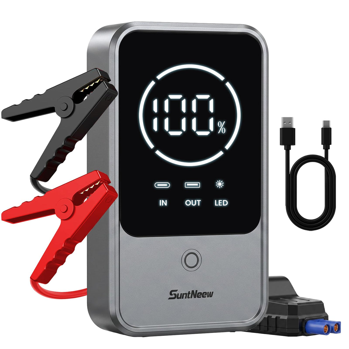 10000mAh 2000A 12V Jump Starter with LCD Display Q348372