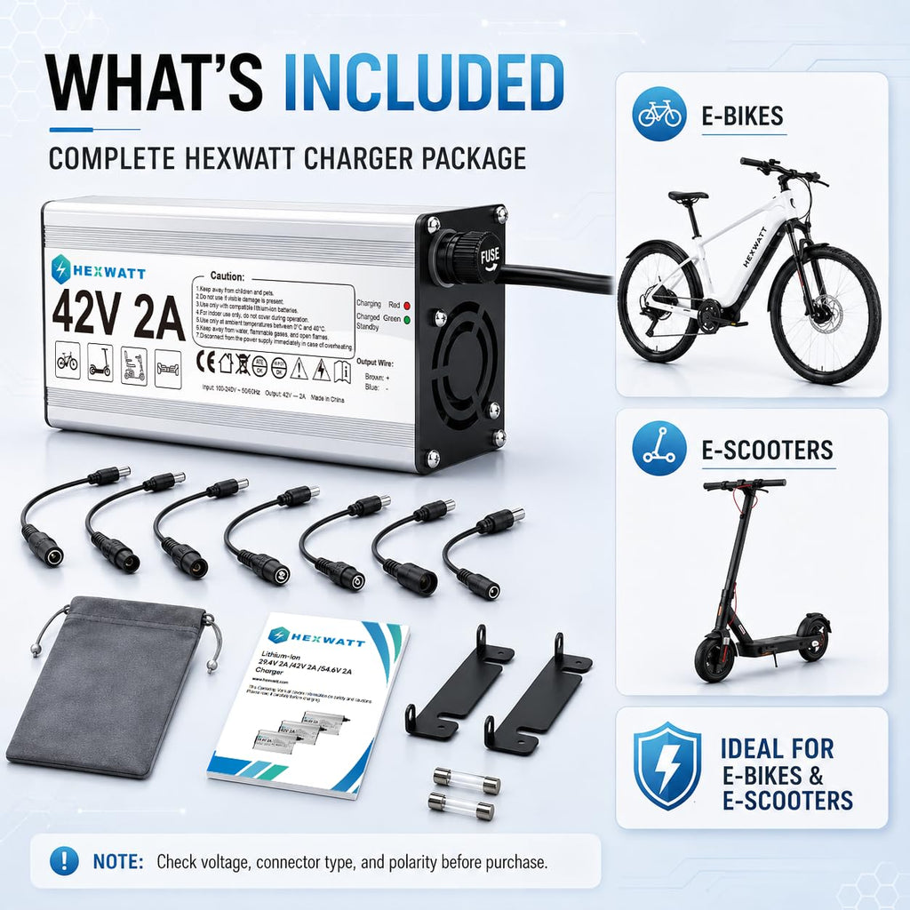 42V 2A Electric Scooter & Ebike Charger J87885