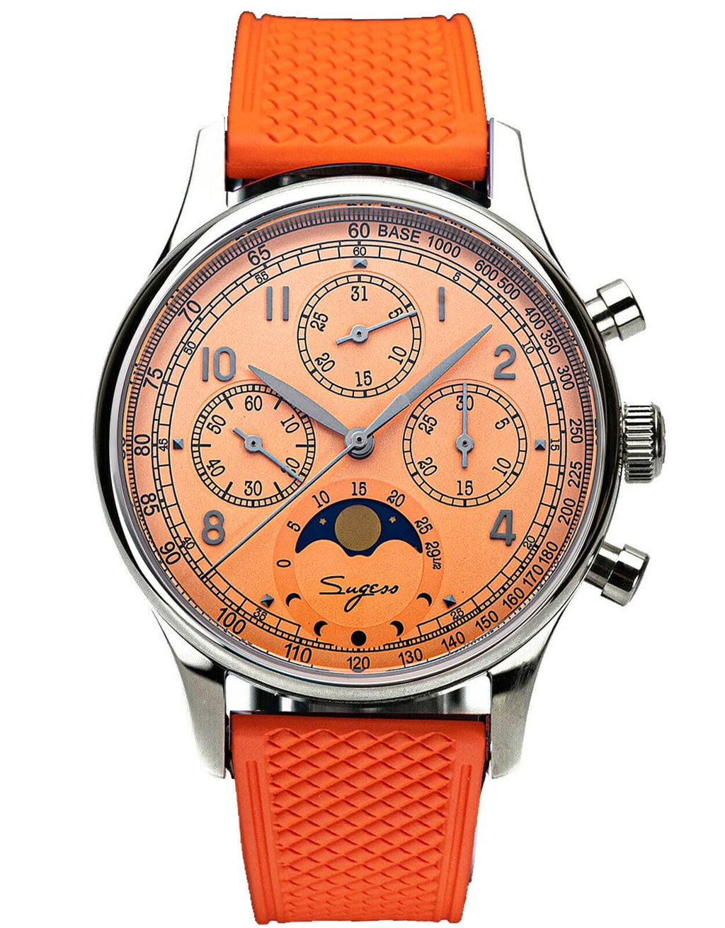 40mm Mechanical Chronograph Mens Wrist Watch E2390