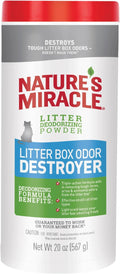 Unscented Cat Litter Box Deodorizer Powder 20 Ounces Pack of 6 U381522
