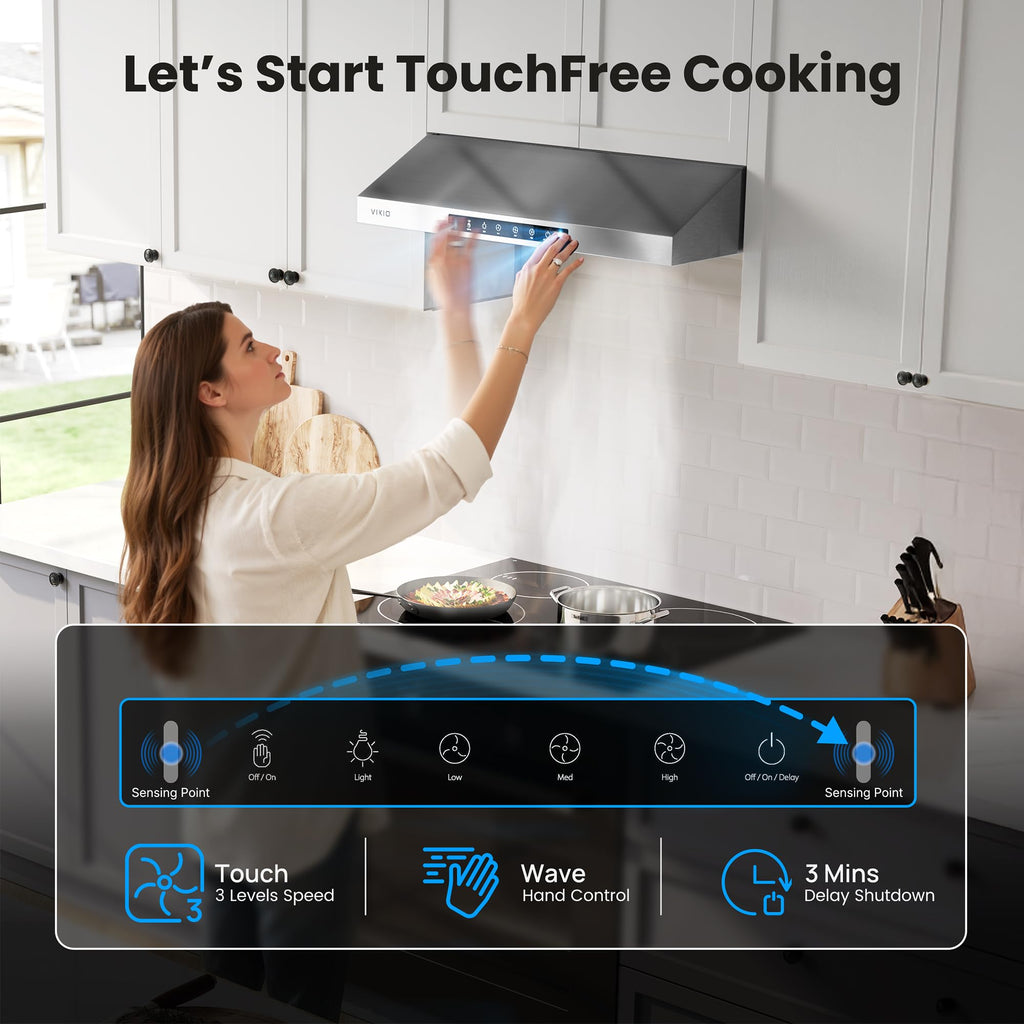 30 Inch Under Cabinet Range Hood 900 CFM Dual Motor A101