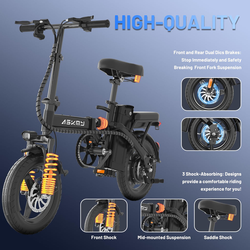 Foldable 14 Inch Electric Bike E673943