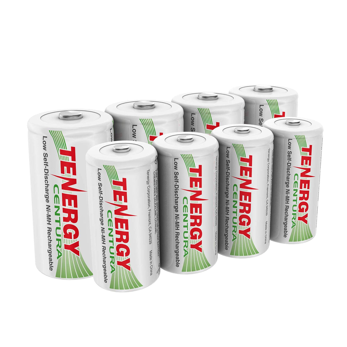 8 Pack NiMH Rechargeable C D Batteries L2285