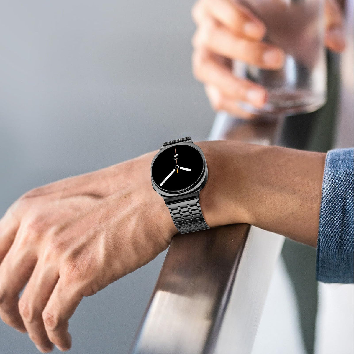 Magnetic Metal Band for Galaxy Watch 9 8 40mm 44mm/8 Classic 46mm W662
