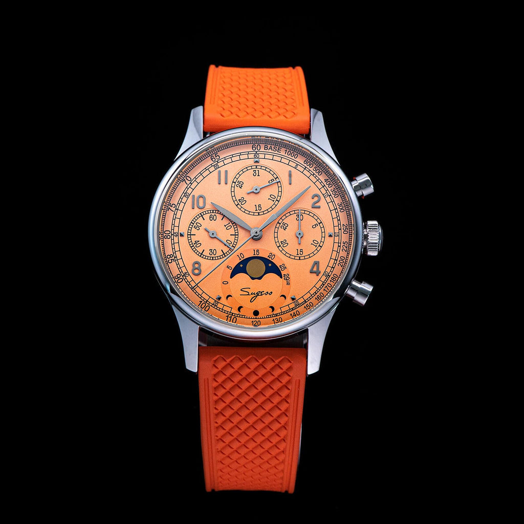 40mm Mechanical Chronograph Mens Wrist Watch E2390