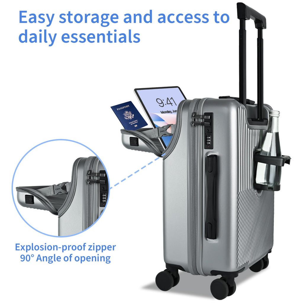 20 inch Hardshell PC Carry on Luggage with Wheels F59017