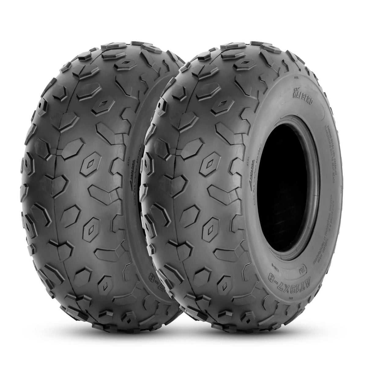 19x7-8 ATV UTV Tires Set of 2 Tubeless A384