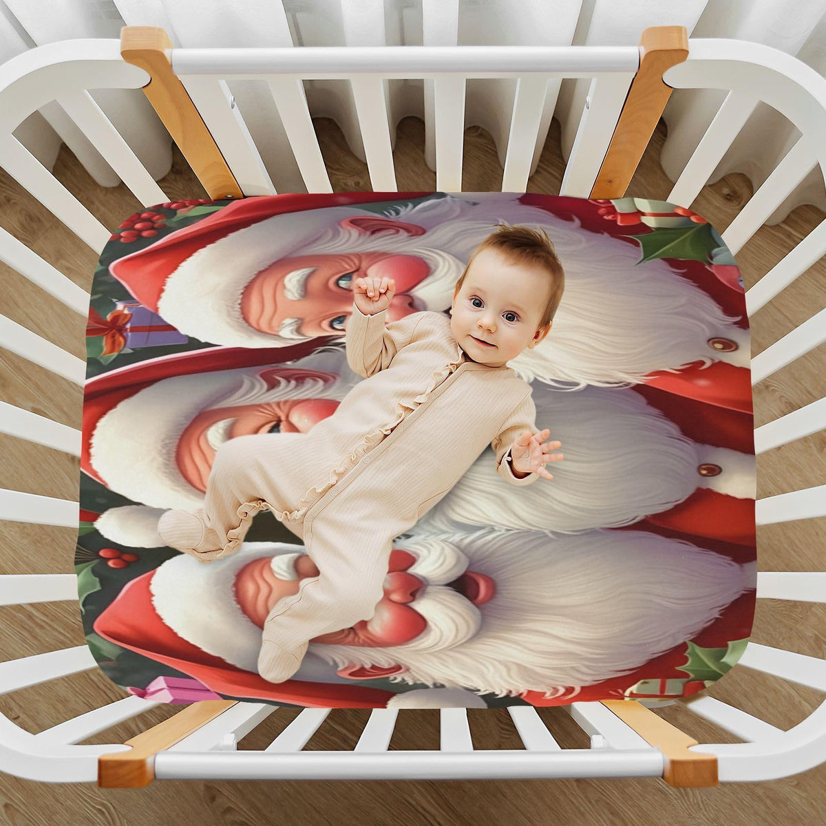 Santa Crib Sheet 52" x 28" D779