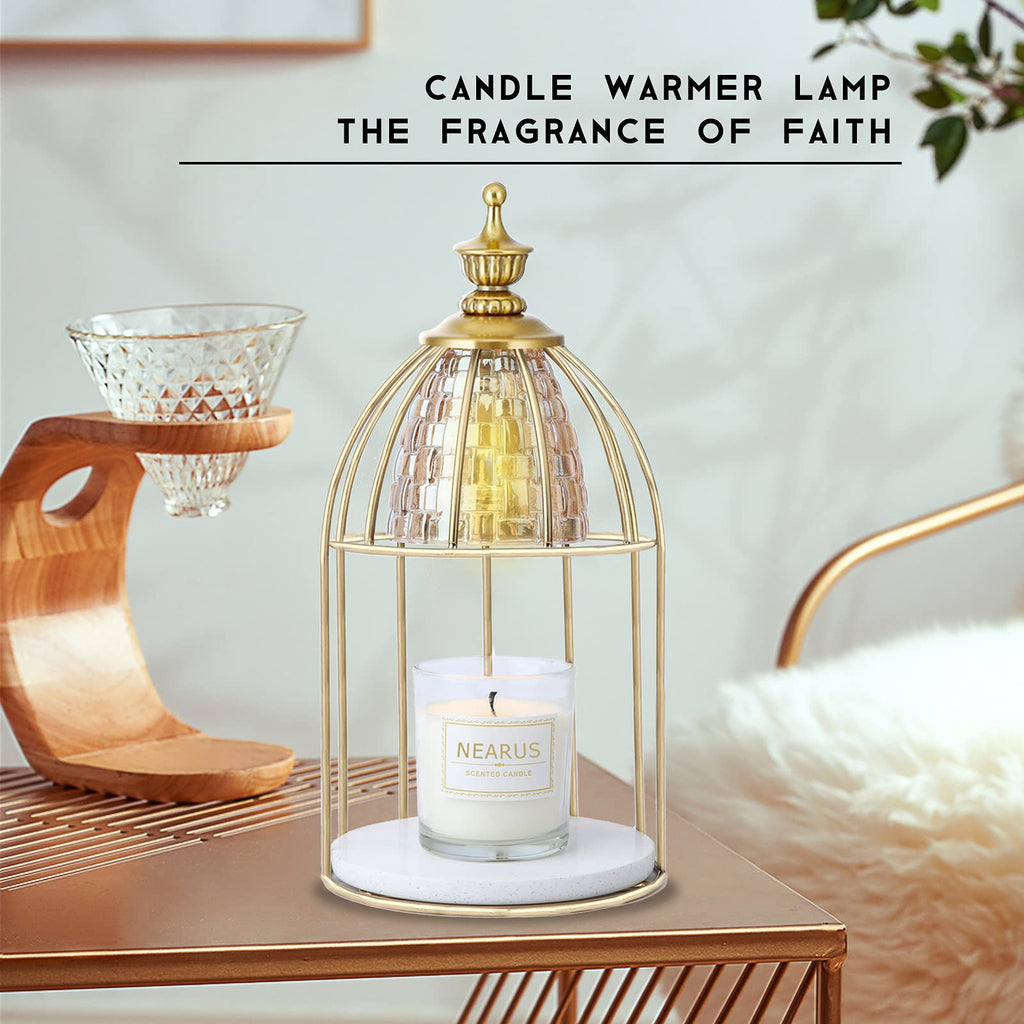Candle Warmer Lamp with Marble Base and Timer A508