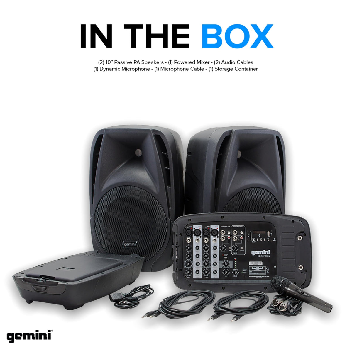 Portable PA System with Dual 10" Speakers C972803