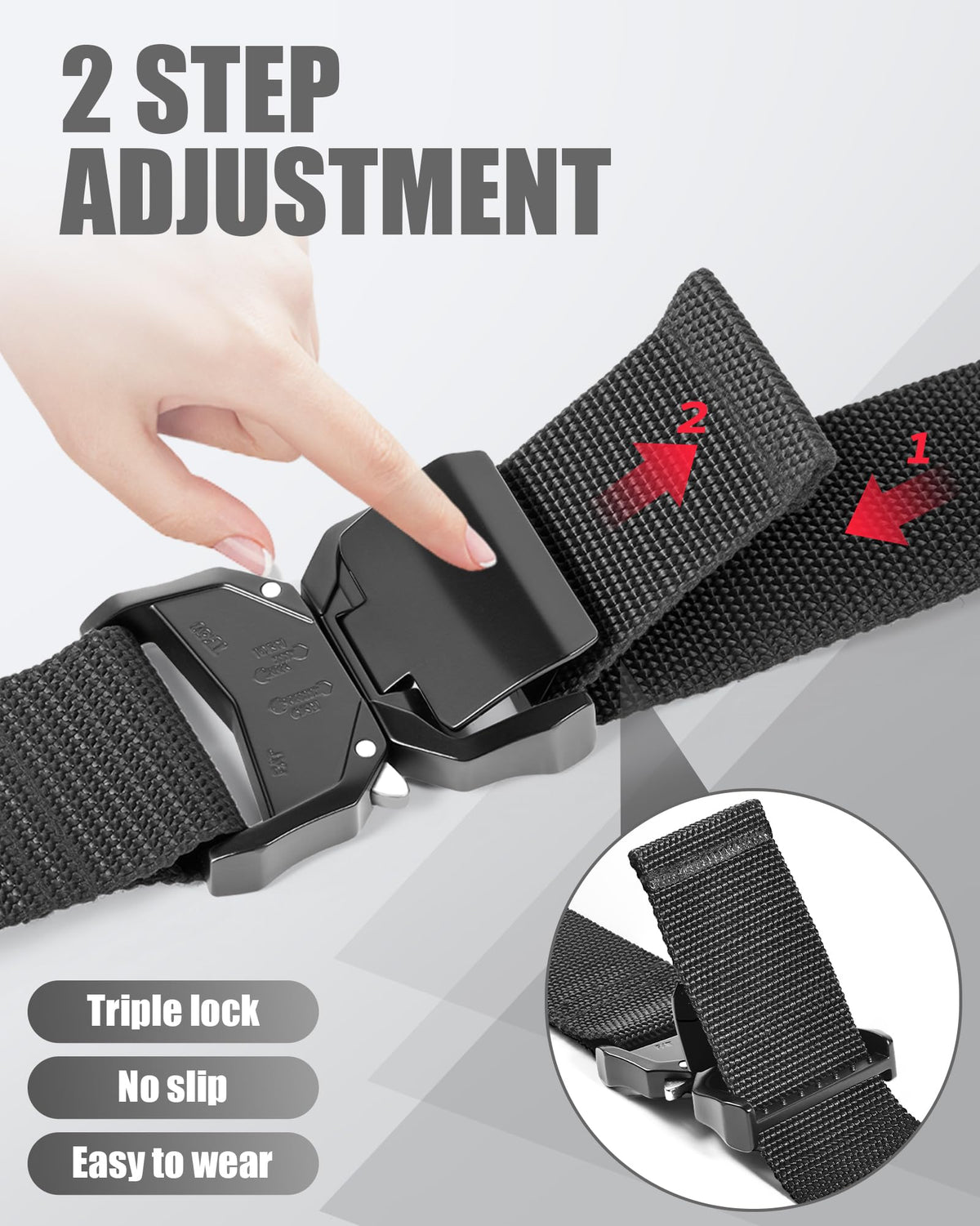2 Inch Wide Tool Belt with Quick Release Buckle O229