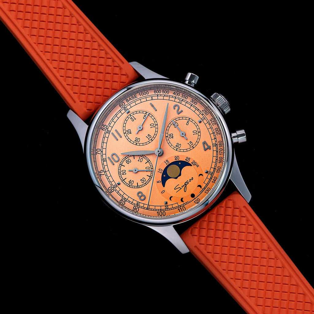 40mm Mechanical Chronograph Mens Wrist Watch E2390
