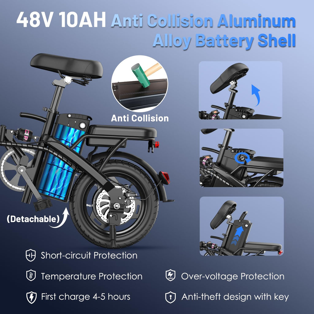Foldable 14 Inch Electric Bike E673943