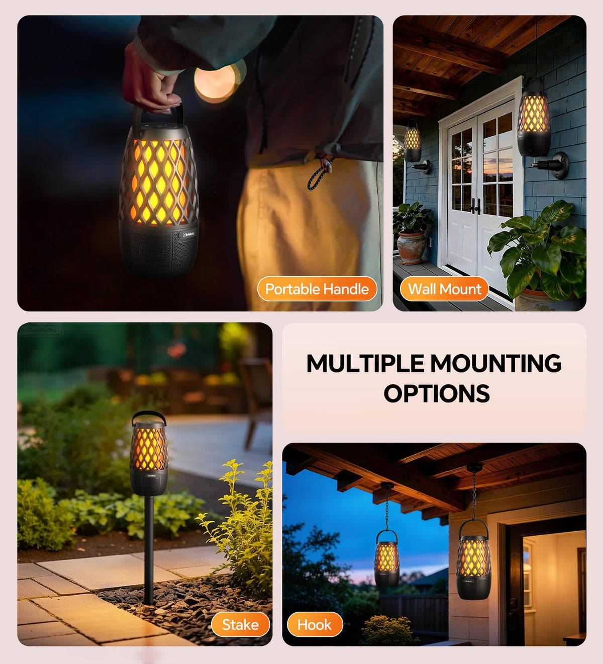 IPX5 Waterproof Outdoor Speakers 2 Pack H7956