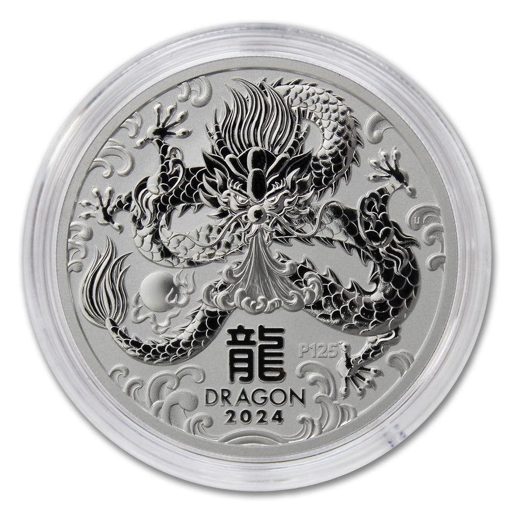 1 oz Australian Silver Year of the Dragon Coin L45814