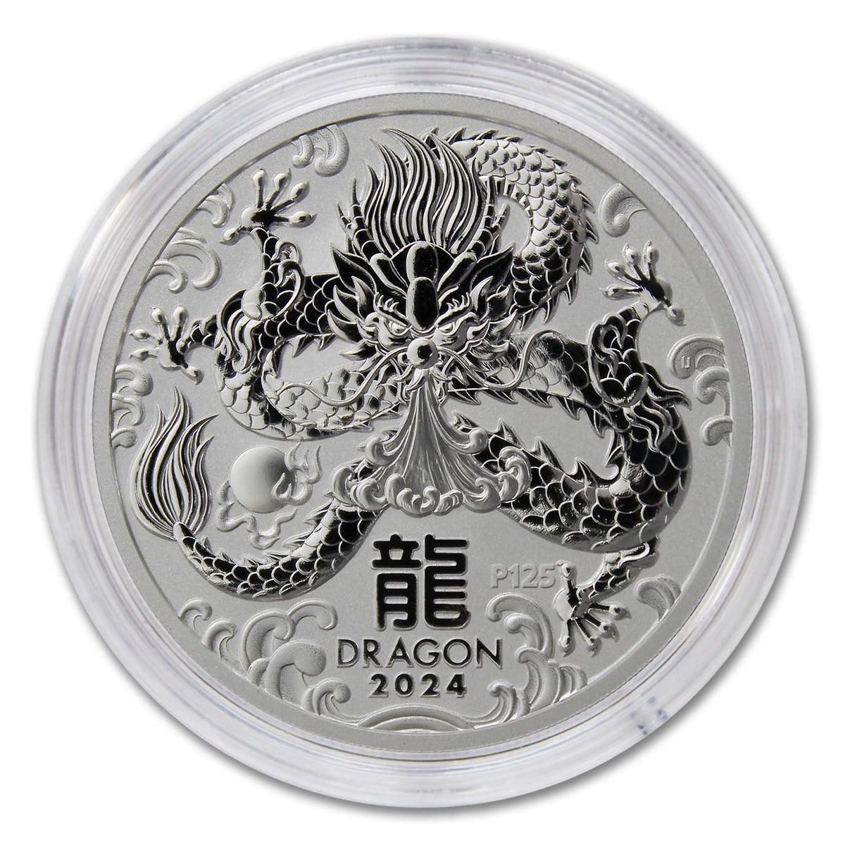 1 oz Australian Silver Year of the Dragon Coin L45814