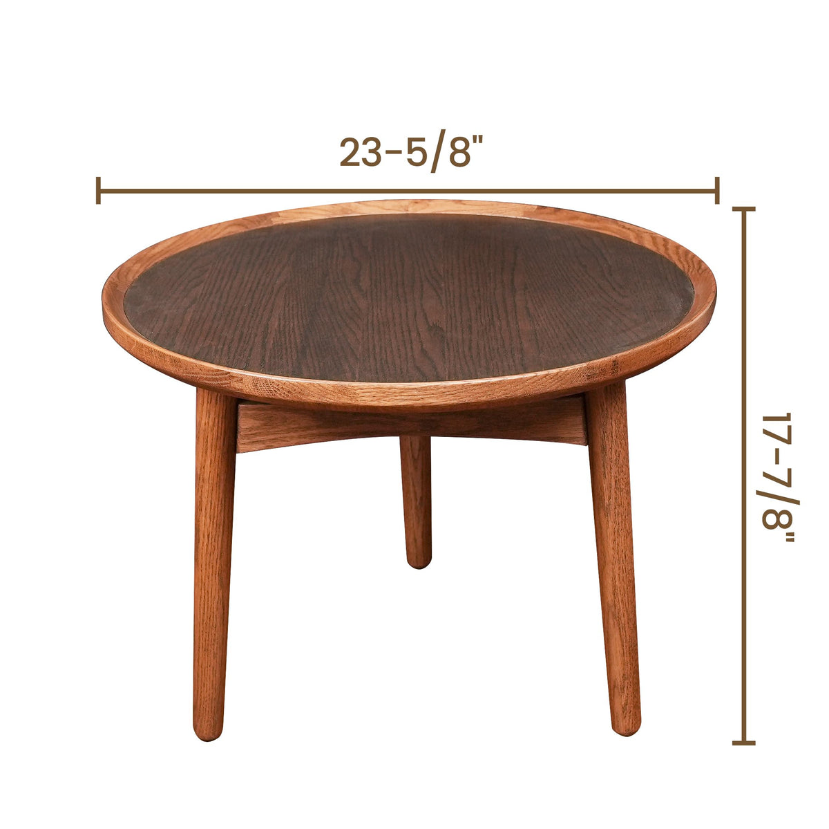 24 Round Solid Oak Coffee Table O191