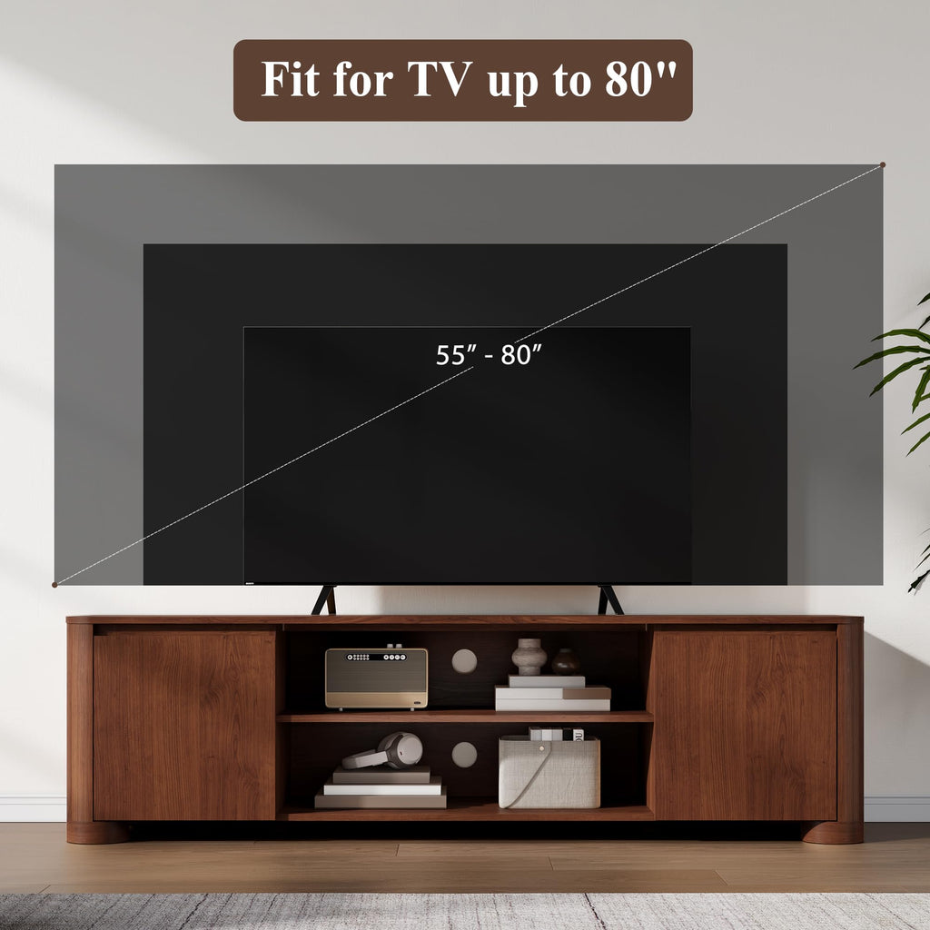 70" Walnut TV Stand T62495
