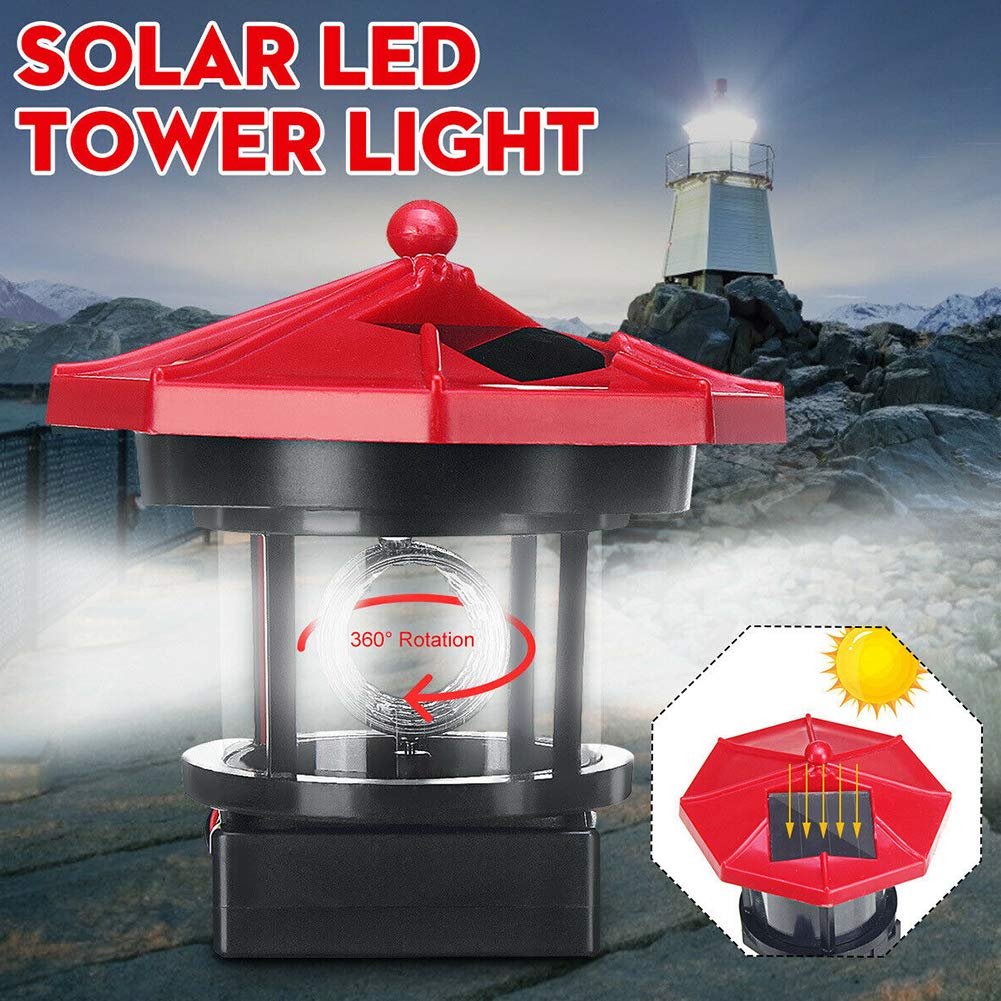 Solar Powered LED Rotating Waterproof Outdoor Decorative Light Y711514