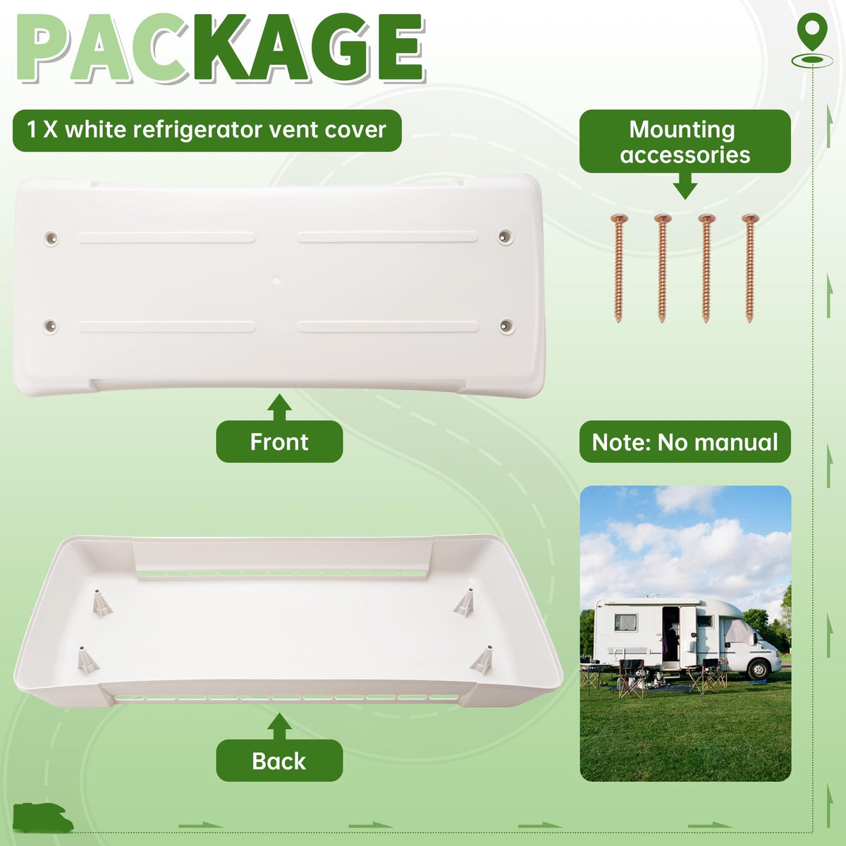RV Refrigerator Vent Cover N59867