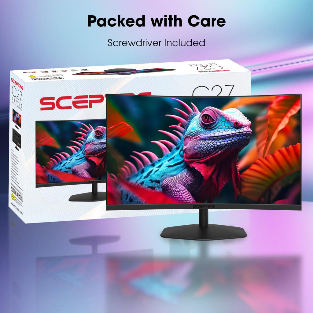 Curved 27-inch Gaming Monitor 1500R 100Hz HDMI DisplayPort 1ms I63836