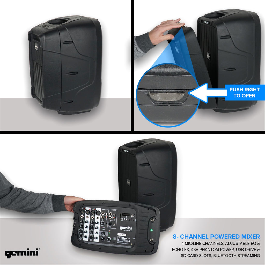 Portable PA System with Dual 10" Speakers C972803