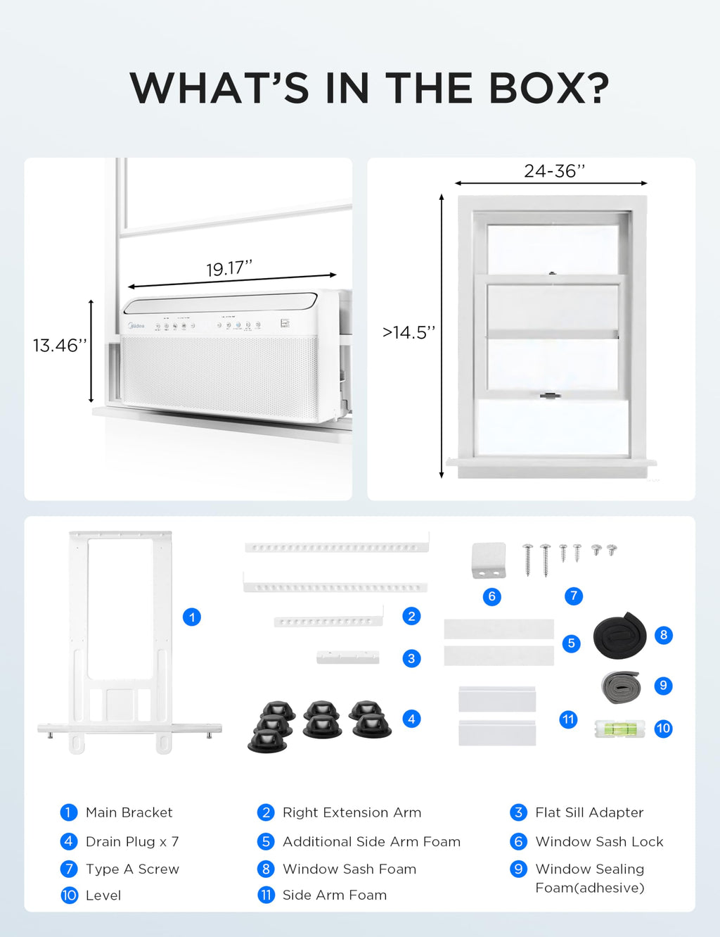 10,000 BTU Smart Inverter Window AC R810961