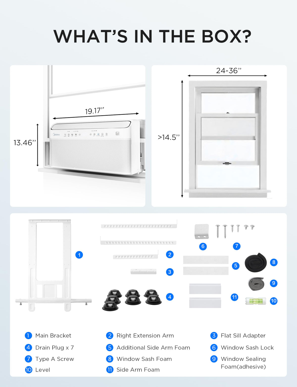10,000 BTU Smart Inverter Window AC R810961