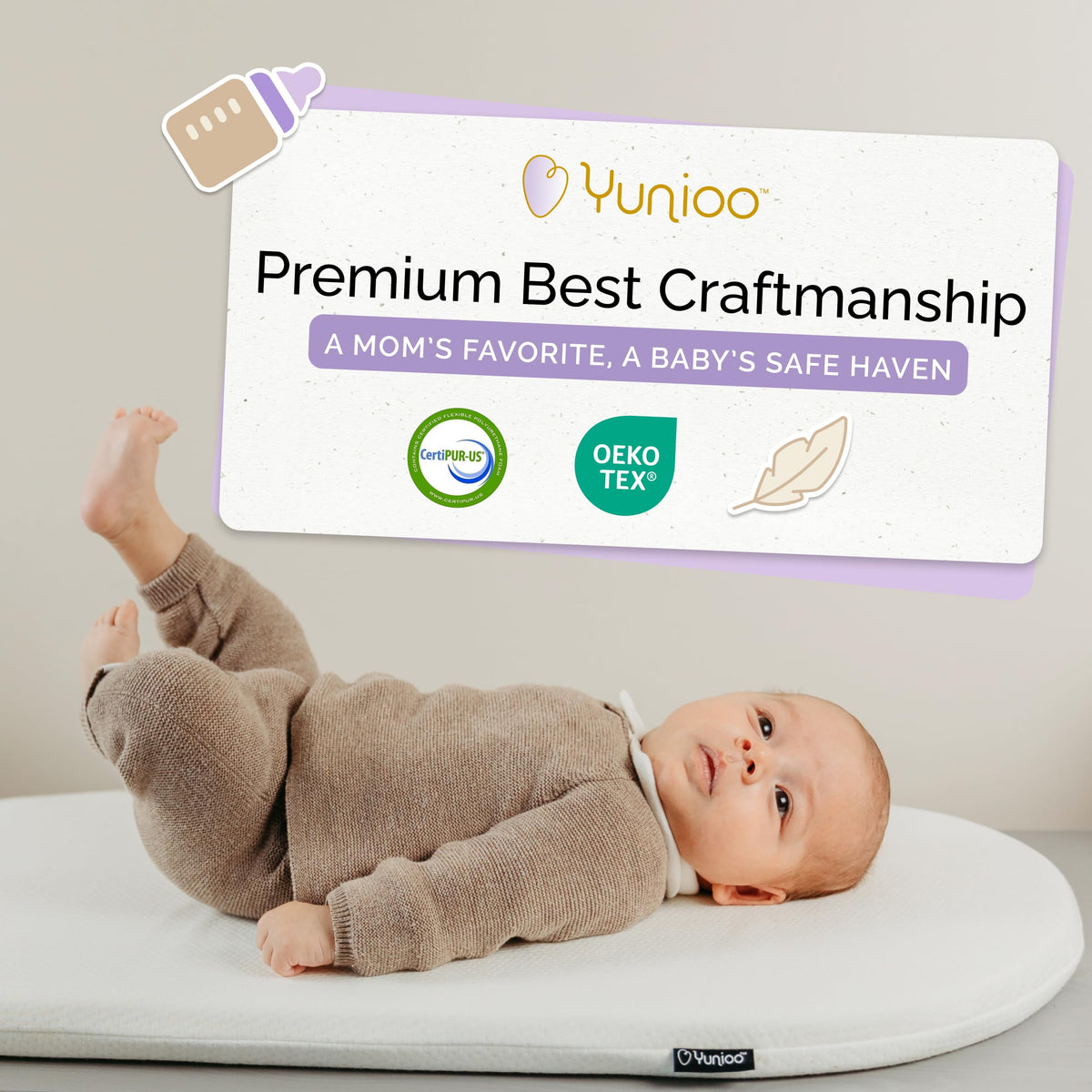 Foldable Baby Changing Pad 29” x 15” Waterproof Ultra Soft N70199
