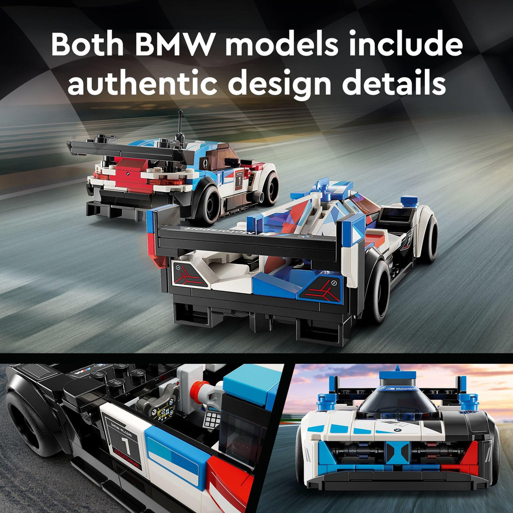 Buildable Race Car Toy Set with 2 Models and 2 Minifigures L952882