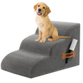 3-Steps Dog Stairs Ramp with Non-Slip Waterproof Fabric Cover B55245