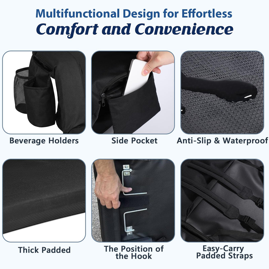 25” Extra Wide Stadium Seats with Back Support 2 Pack Q424