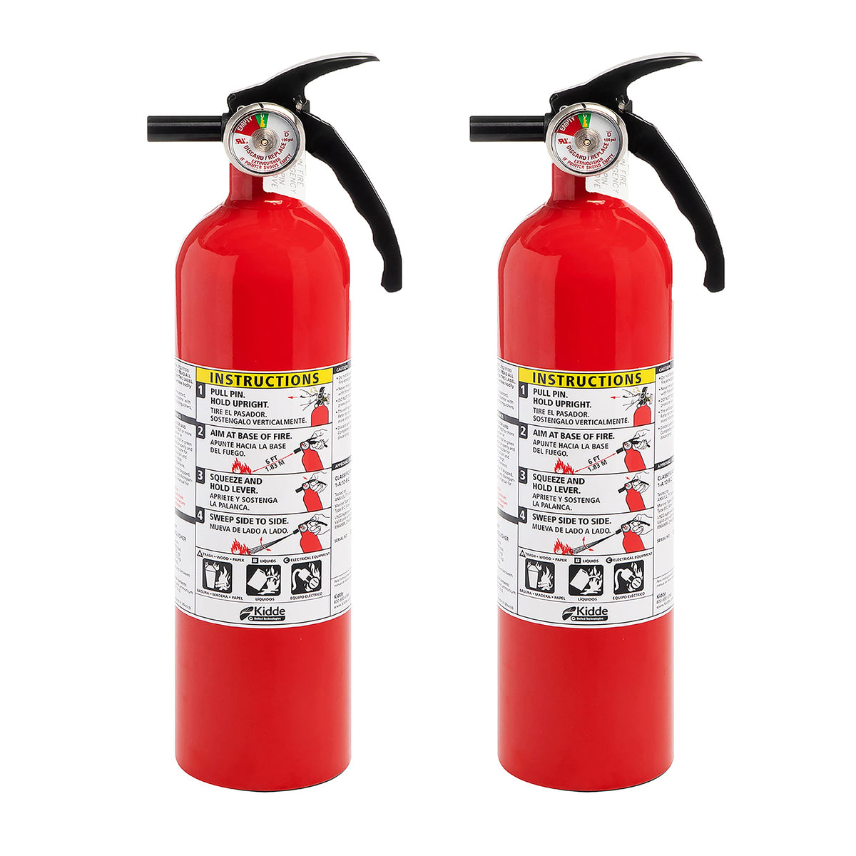 Red 2 Pack Dry Chemical Fire Extinguisher E942