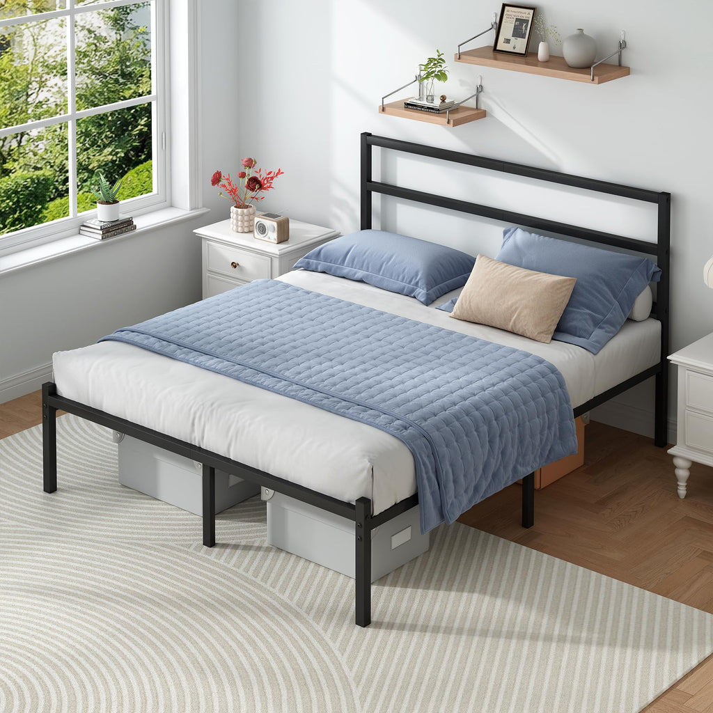 Black Full Size Bed Frame K566