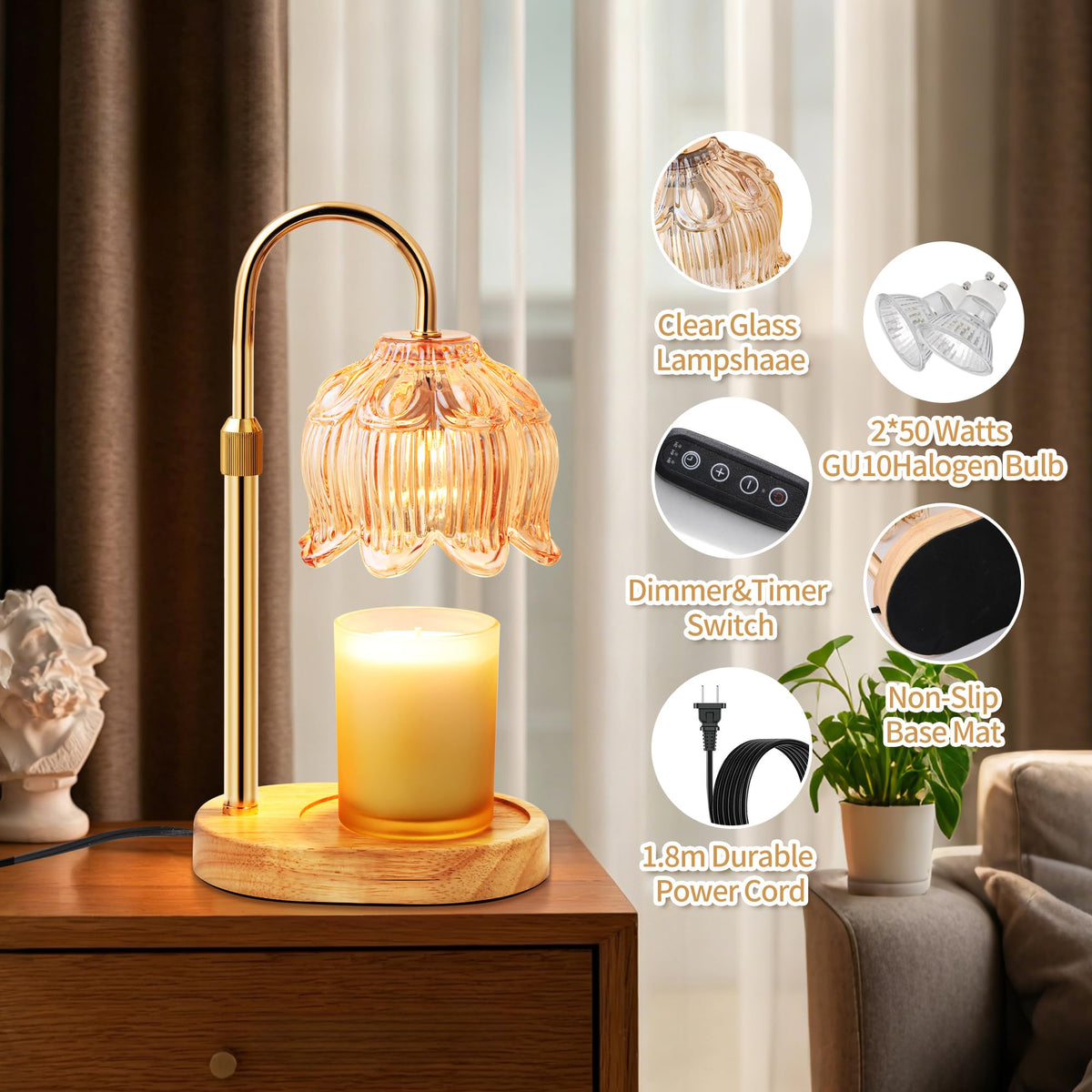 Candle Warmer Lamp with Timer L305