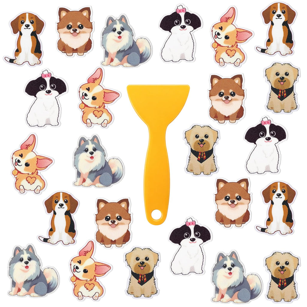 24 Pcs Dog Bathtub Non Slip Stickers N3555
