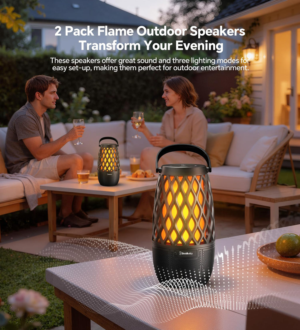 IPX5 Waterproof Outdoor Speakers 2 Pack H7956