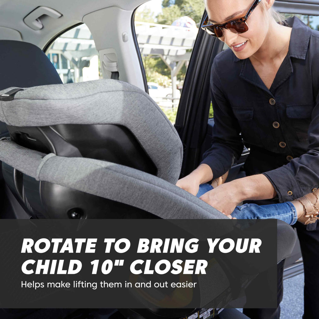 Rotating Convertible Car Seat, Rear to Forward Facing, Onyx Black X410